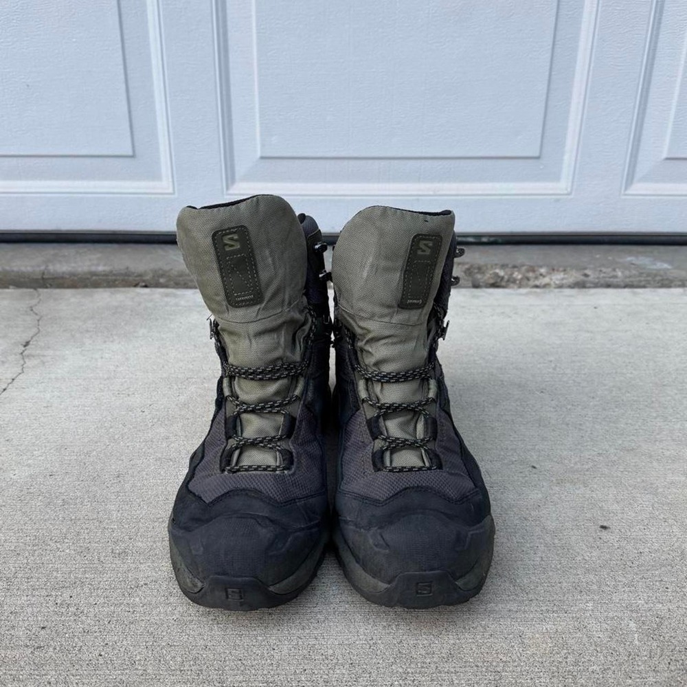 GREEN SALOMON QUEST ELEMENT HIKING BOOTS - Picture 2 of 8